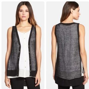 Eileen Fisher • Open Weave Vest